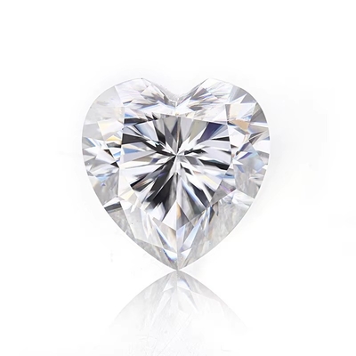 পাইকারি Moissanite জুয়েলারী হীরা 1ct হার্ট আকৃতির রিং জন্য কান studs