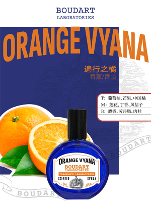 গ্লোভের অপরিহার্য তেল শরীরের স্প্রে ORANGE VYANA Body Mist OEM ঘনীভূত সুগন্ধি