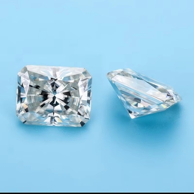 সাদা স্বচ্ছ গয়না রঙ Moissanite হার্ট তীর Radiant রিং কাটা