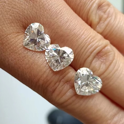 পাইকারি Moissanite জুয়েলারী হীরা 1ct হার্ট আকৃতির রিং জন্য কান studs