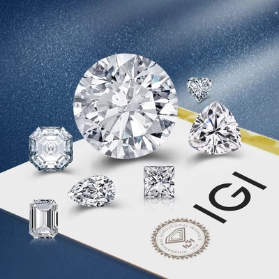0.5ct 1ct 1.5ct 2ct 3ct হোয়াইট লস মোইসানাইট ডায়মন্ড HPHT সিভিডি ল্যাবরেটরি বড় ডায়মন্ড