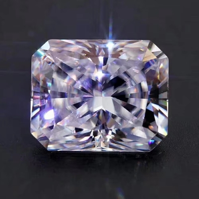 GRA গোলাপী মোসানাইট রত্ন Radiant Cut VVS Loose Emerald Moissanite ডায়মন্ড প্রিন্সেস কাট মোসানাইট রিং গোলাপী মোসানাইট