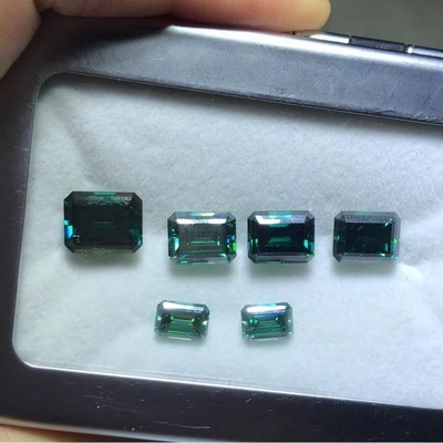 GRA গোলাপী মোসানাইট রত্ন Radiant Cut VVS Loose Emerald Moissanite ডায়মন্ড প্রিন্সেস কাট মোসানাইট রিং গোলাপী মোসানাইট