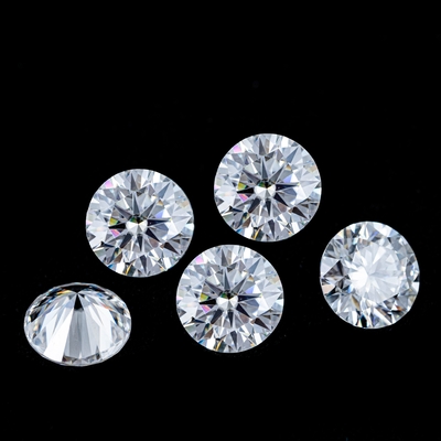 রত্নপাথর আকৃতি ওভাল 2-10 কার্ট সাদা রাউন্ড কাট লস Moissanite জন্য এনগেজমেন্ট রিং