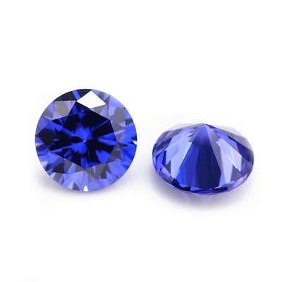পাইকারি 3A রং CZ পাথর গোলাকার কাটা 3.0mm-9.0mm ঘন ঘন Loose Moissanite Diamond For Silver Jewelry