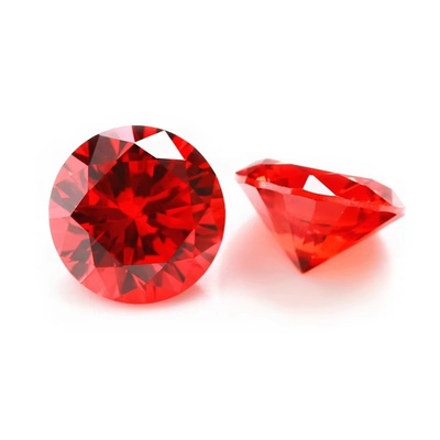 পাইকারি 3A রং CZ পাথর গোলাকার কাটা 3.0mm-9.0mm ঘন ঘন Loose Moissanite Diamond For Silver Jewelry