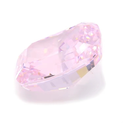 4k আইস কাট Cz পাথর গোলাপী রঙ কুশন আকৃতি 7x6mm 10x8mm লস রত্ন সিন্থেটিক ঘন জিরকোনিয়া